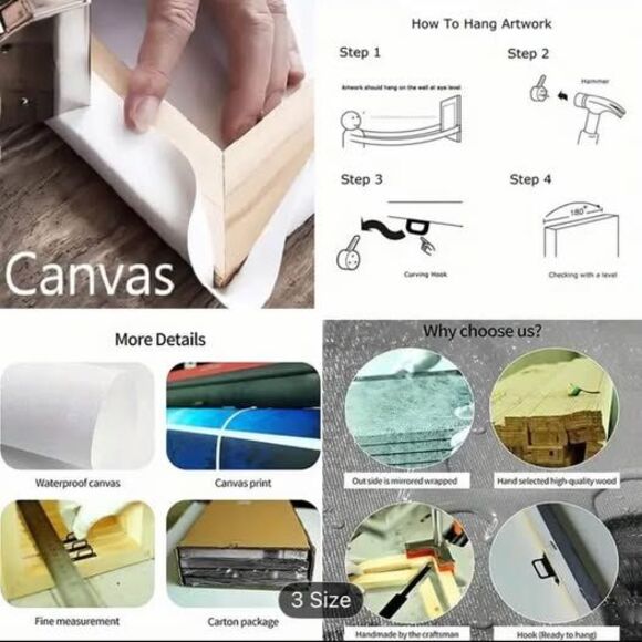 Surreal Jesus Walking on Water Canvas | Christian Wall Art | Religious Decor - Picture 3 of 4